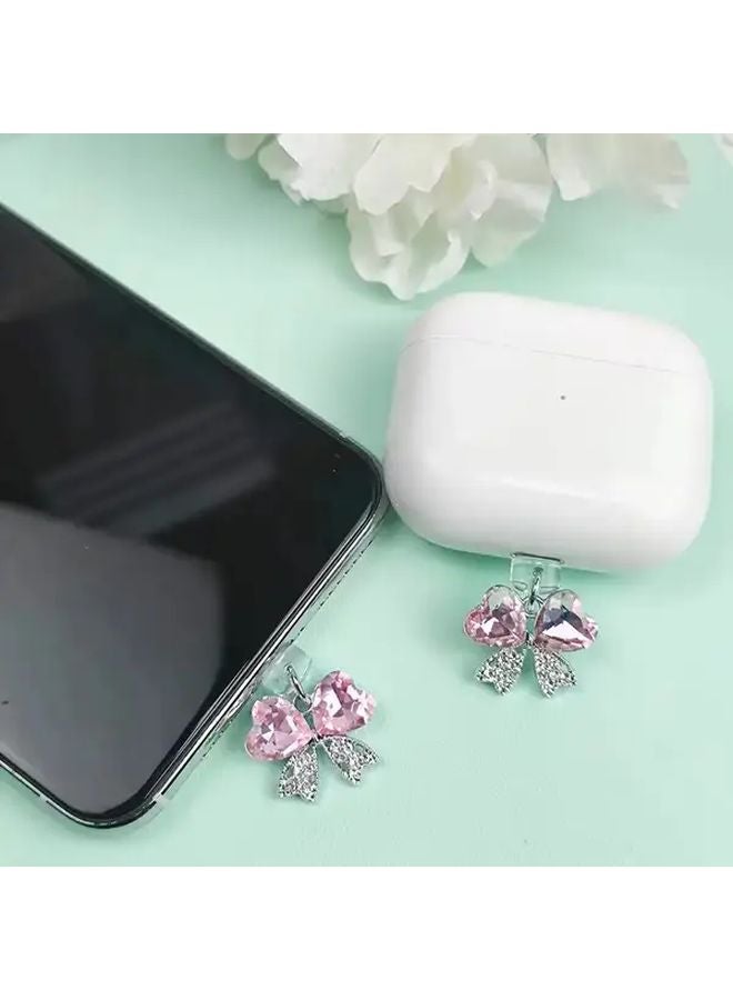 Butterfly Rhinestone Anti Dust Plug For Android Type C And iPhone Ports - Image 5